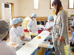 給食当番体験